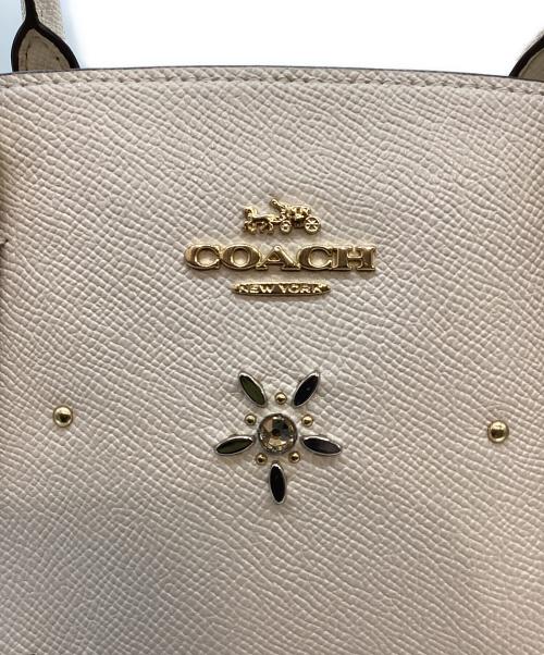 COACH（コーチ）COACH (コーチ) ハンドバッグ ベージュの古着・服飾アイテム