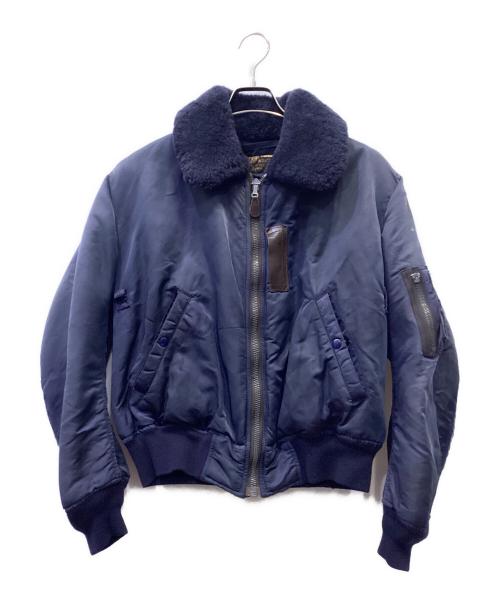 HOUSTON（ヒューストン）HOUSTON (ヒューストン) B-15Cフライトジャケット ネイビー サイズ:Mの古着・服飾アイテム