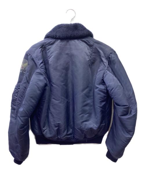 HOUSTON（ヒューストン）HOUSTON (ヒューストン) B-15Cフライトジャケット ネイビー サイズ:Mの古着・服飾アイテム