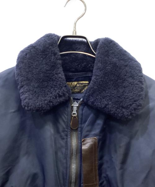 HOUSTON（ヒューストン）HOUSTON (ヒューストン) B-15Cフライトジャケット ネイビー サイズ:Mの古着・服飾アイテム