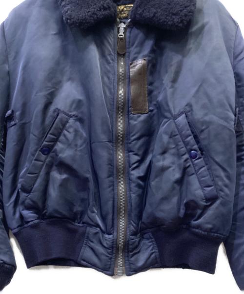 HOUSTON（ヒューストン）HOUSTON (ヒューストン) B-15Cフライトジャケット ネイビー サイズ:Mの古着・服飾アイテム