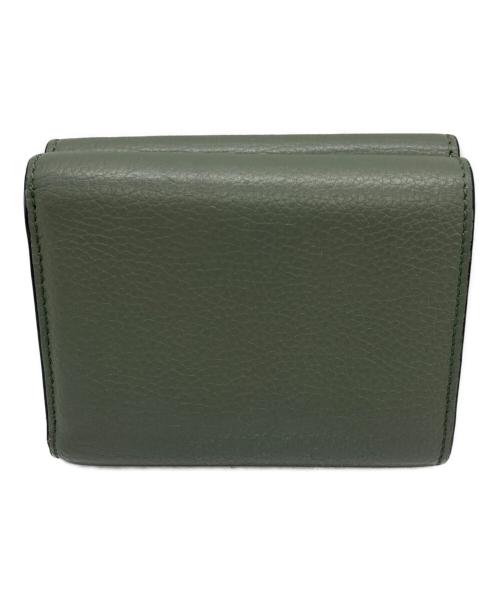LOEWE（ロエベ）LOEWE (ロエベ) 3つ折り財布 グリーンの古着・服飾アイテム