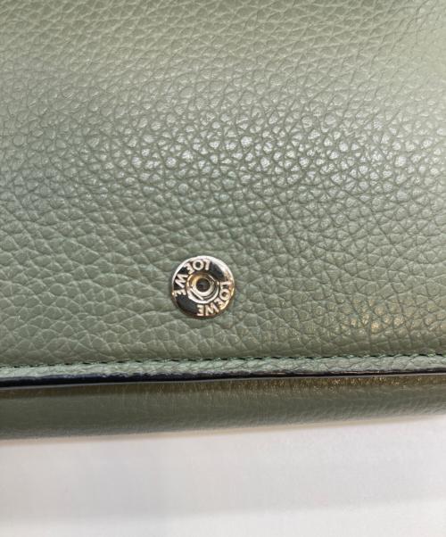 LOEWE（ロエベ）LOEWE (ロエベ) 3つ折り財布 グリーンの古着・服飾アイテム