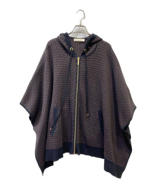 MICHAEL KORS（マイケル・コース）MICHAEL KORS (マイケル・コース) ポンチョ/ジップパーカー ブラウン×ブラック サイズ:不明の古着・服飾アイテム