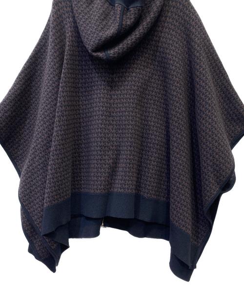 MICHAEL KORS（マイケル・コース）MICHAEL KORS (マイケル・コース) ポンチョ/ジップパーカー ブラウン×ブラック サイズ:不明の古着・服飾アイテム