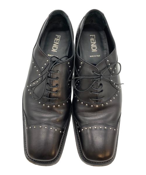 FENDI（フェンディ）FENDI (フェンディ) スタッズシューズ ブラック サイズ:28cmの古着・服飾アイテム