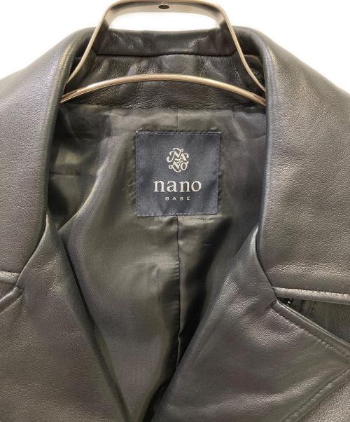 NANO BASE（ナノベース）NANO BASE (ナノベース) ライダースジャケット ブラック サイズ:38の古着・服飾アイテム