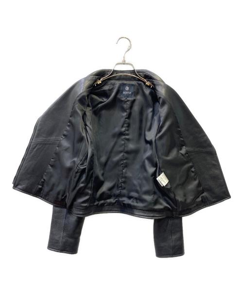 NANO BASE（ナノベース）NANO BASE (ナノベース) ライダースジャケット ブラック サイズ:38の古着・服飾アイテム