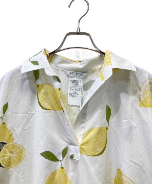 MaxMara（マックスマーラ）MaxMara (マックスマーラ) 半袖ワンピース ホワイト サイズ:38 未使用品の古着・服飾アイテム