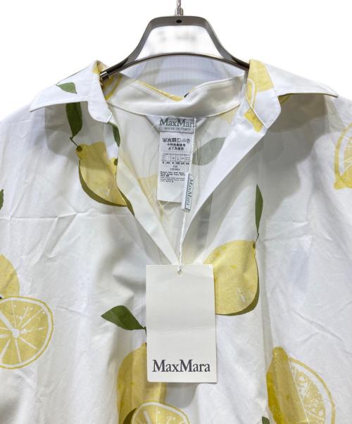 MaxMara（マックスマーラ）MaxMara (マックスマーラ) 半袖ワンピース ホワイト サイズ:38 未使用品の古着・服飾アイテム