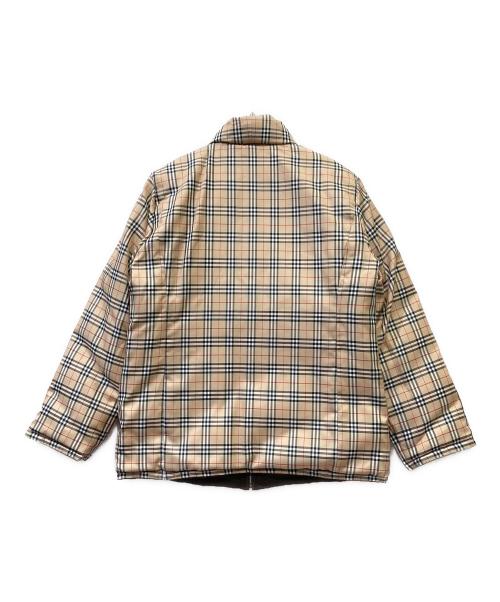 BURBERRY GOLF（バーバリーゴルフ）BURBERRY GOLF (バーバリーゴルフ) リバーシブルダウンジャケット ブラウン×ベージュ サイズ:Mの古着・服飾アイテム
