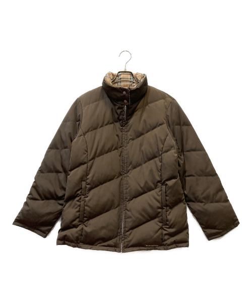 BURBERRY GOLF（バーバリーゴルフ）BURBERRY GOLF (バーバリーゴルフ) リバーシブルダウンジャケット ブラウン×ベージュ サイズ:Mの古着・服飾アイテム