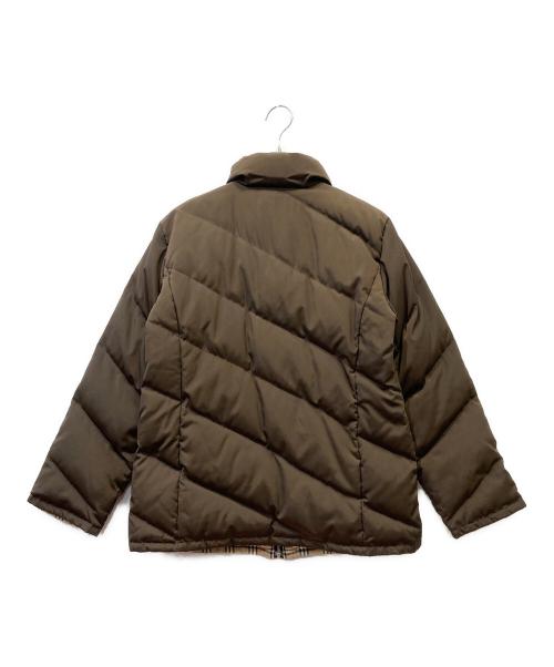 BURBERRY GOLF（バーバリーゴルフ）BURBERRY GOLF (バーバリーゴルフ) リバーシブルダウンジャケット ブラウン×ベージュ サイズ:Mの古着・服飾アイテム