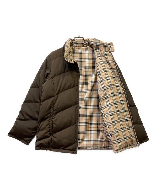 BURBERRY GOLF（バーバリーゴルフ）BURBERRY GOLF (バーバリーゴルフ) リバーシブルダウンジャケット ブラウン×ベージュ サイズ:Mの古着・服飾アイテム