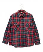 FIVE BROTHERファイブブラザー）の古着「長袖シャツ」｜レッド×グリーン