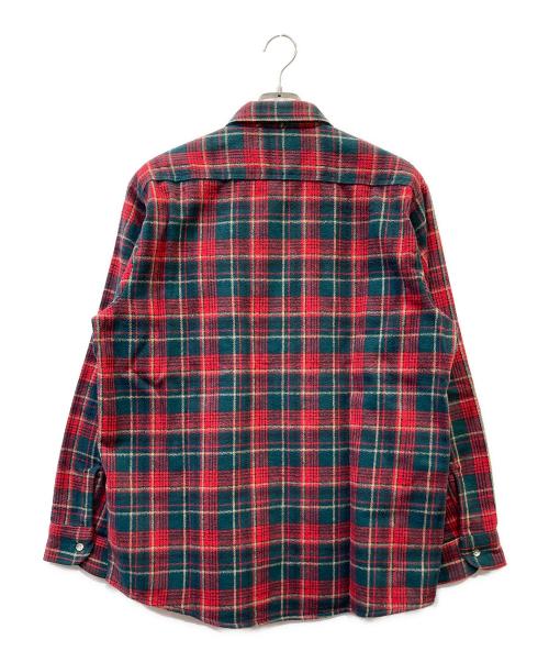 FIVE BROTHER（ファイブブラザー）FIVE BROTHER (ファイブブラザー) 長袖シャツ レッド×グリーン サイズ:Lの古着・服飾アイテム