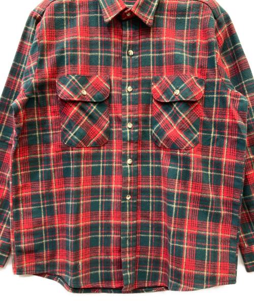 FIVE BROTHER（ファイブブラザー）FIVE BROTHER (ファイブブラザー) 長袖シャツ レッド×グリーン サイズ:Lの古着・服飾アイテム