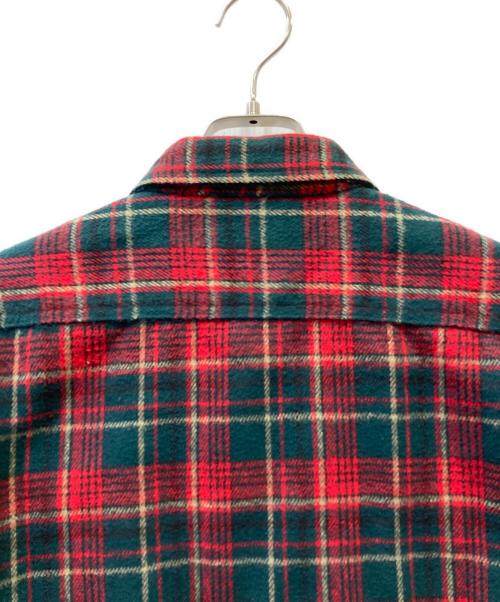 FIVE BROTHER（ファイブブラザー）FIVE BROTHER (ファイブブラザー) 長袖シャツ レッド×グリーン サイズ:Lの古着・服飾アイテム