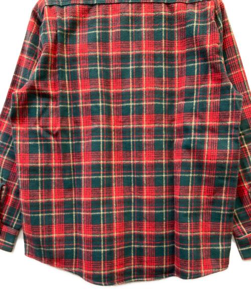 FIVE BROTHER（ファイブブラザー）FIVE BROTHER (ファイブブラザー) 長袖シャツ レッド×グリーン サイズ:Lの古着・服飾アイテム