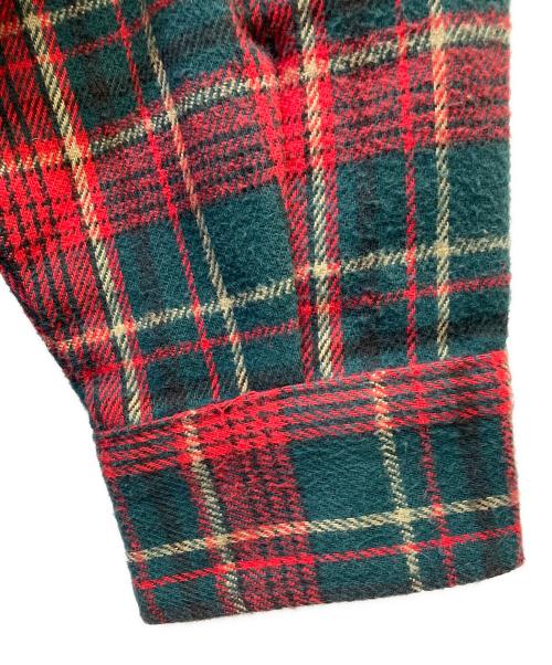 FIVE BROTHER（ファイブブラザー）FIVE BROTHER (ファイブブラザー) 長袖シャツ レッド×グリーン サイズ:Lの古着・服飾アイテム