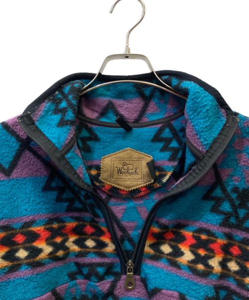 WOOLRICH（ウールリッチ）WOOLRICH (ウールリッチ) ハーフジップフリースプルオーバー ブルー サイズ:Sの古着・服飾アイテム