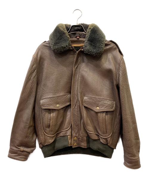 DOG FIGHT（ドッグファイト）DOG FIGHT (ドッグファイト) レザージャケット ブラウン サイズ:５の古着・服飾アイテム