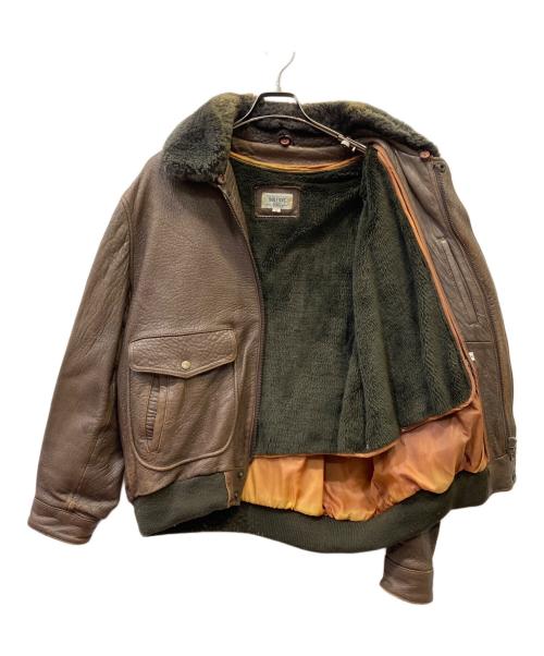 DOG FIGHT（ドッグファイト）DOG FIGHT (ドッグファイト) レザージャケット ブラウン サイズ:５の古着・服飾アイテム