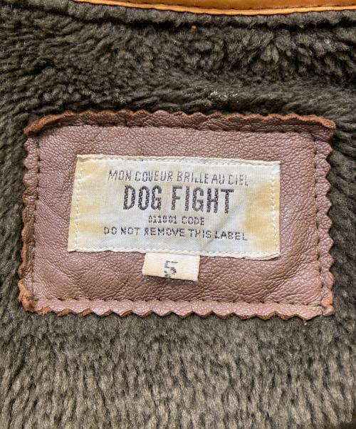 DOG FIGHT（ドッグファイト）DOG FIGHT (ドッグファイト) レザージャケット ブラウン サイズ:５の古着・服飾アイテム