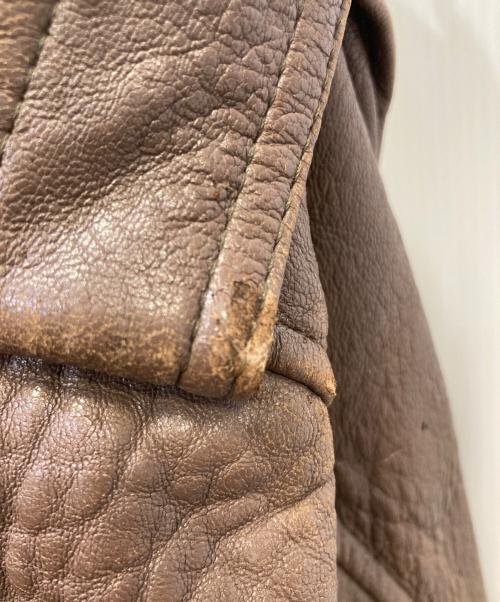 DOG FIGHT（ドッグファイト）DOG FIGHT (ドッグファイト) レザージャケット ブラウン サイズ:５の古着・服飾アイテム