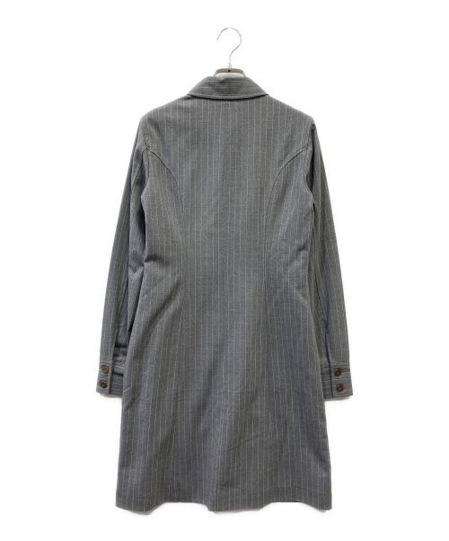 BURBERRY BLUE LABEL（バーバリーロンドンブルーレーベル）BURBERRY BLUE LABEL (バーバリーロンドンブルーレーベル) 長袖ワンピース グレー サイズ:３８の古着・服飾アイテム