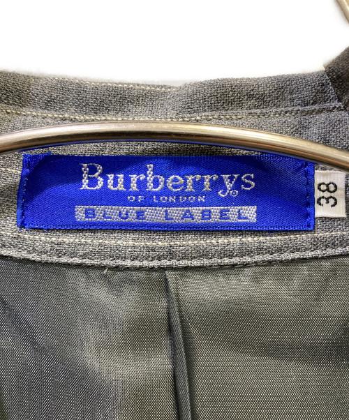 BURBERRY BLUE LABEL（バーバリーロンドンブルーレーベル）BURBERRY BLUE LABEL (バーバリーロンドンブルーレーベル) 長袖ワンピース グレー サイズ:３８の古着・服飾アイテム