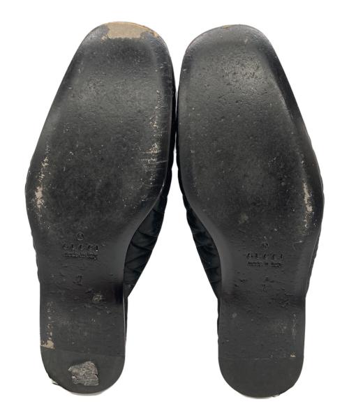 GUCCI（グッチ）GUCCI (グッチ) ベルベットスリッパ ブラック サイズ:SIZE 7の古着・服飾アイテム