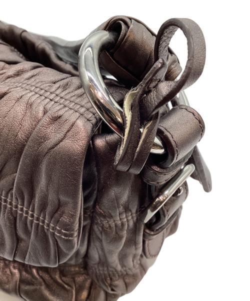 PRADA（プラダ）PRADA (プラダ) セミショルダーバッグ グレーの古着・服飾アイテム