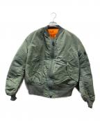 ALPHAアルファ）の古着「MA-1ジャケット」｜カーキ