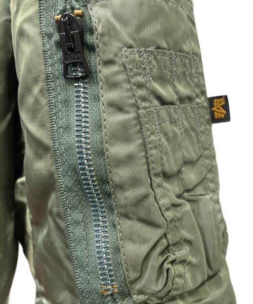 ALPHA（アルファ）ALPHA (アルファ) MA-1ジャケット カーキ サイズ:LARGEの古着・服飾アイテム