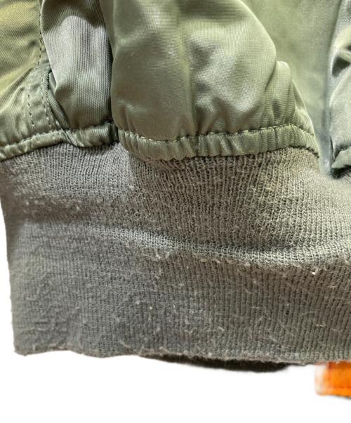 ALPHA（アルファ）ALPHA (アルファ) MA-1ジャケット カーキ サイズ:LARGEの古着・服飾アイテム