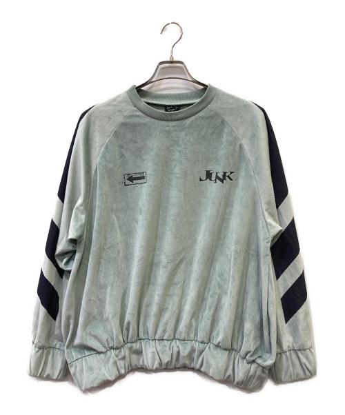 米津玄師（ヨネヅゲンシ）米津玄師 (ヨネズケンシ) ベロアプルオーバー ブルー サイズ:Mの古着・服飾アイテム