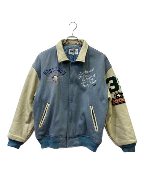 NEO BLOOD TOKYO（ネオ ブロード トウキョウ）NEO BLOOD TOKYO (ネオ ブロード トウキョウ) スタジャン スカイブルー サイズ:Fの古着・服飾アイテム