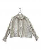 nest Robeネストローブ）の古着「長袖ブラウス」｜ベージュ