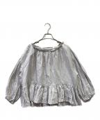 nest Robeネストローブ）の古着「長袖ブラウス」｜ライトグレー