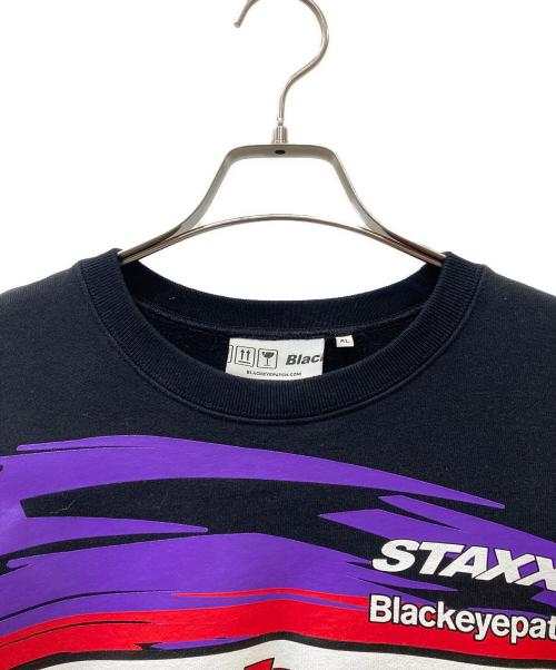 BlackEyePatch（ブラックアイパッチ）BlackEyePatch (ブラックアイパッチ) レーシングクルースウェット ブラック サイズ:XLの古着・服飾アイテム