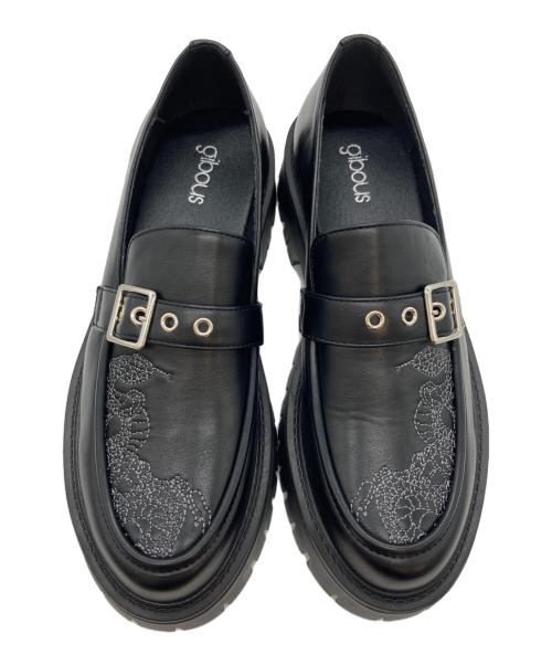 gibous（ギボス）gibous (ギボス) 厚底ローファー ブラック サイズ:SIZE 44 未使用品の古着・服飾アイテム