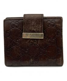 GUCCI（グッチ）の古着「2つ折り財布」｜ブラウン