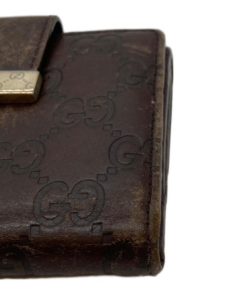 GUCCI（グッチ）GUCCI (グッチ) 2つ折り財布 ブラウンの古着・服飾アイテム