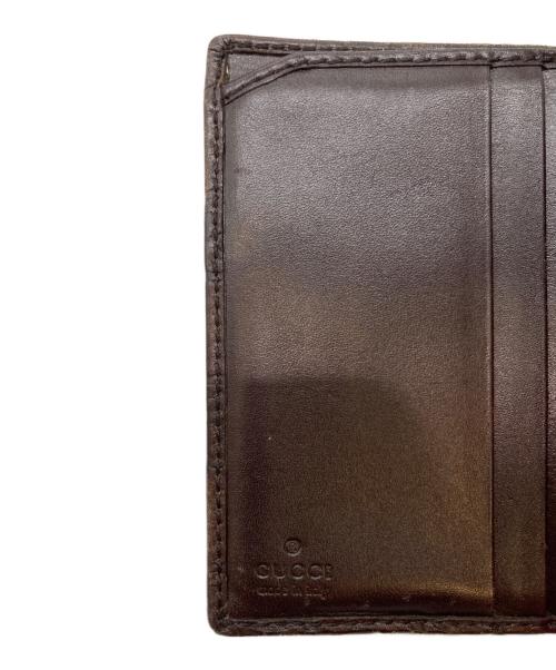GUCCI（グッチ）GUCCI (グッチ) 2つ折り財布 ブラウンの古着・服飾アイテム
