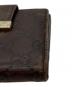 中古・古着 GUCCI (グッチ) 2つ折り財布 ブラウン：6000円