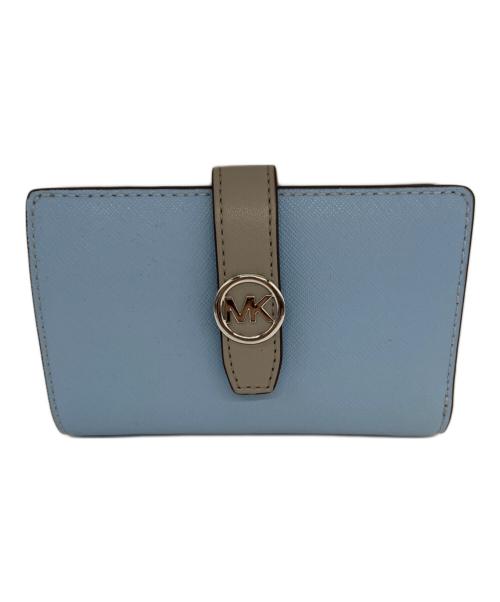 MICHAEL KORS（マイケルコース）MICHAEL KORS (マイケルコース) 2つ折り財布 スカイブルーの古着・服飾アイテム