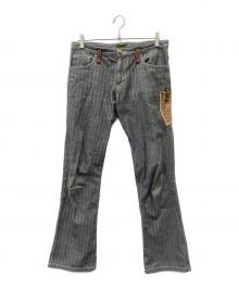 Obelisk（オベリスク）の古着「本革ナイフポケット付パンツ」｜グレー