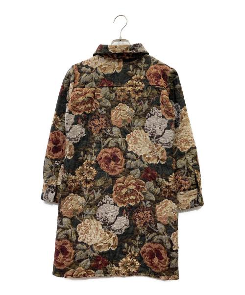 KOJI TOYODA（コージ トヨダ）KOJI TOYODA (コージ トヨダ) 長袖ワンピース グレー×ベージュ サイズ:Freeの古着・服飾アイテム