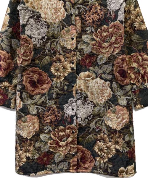 KOJI TOYODA（コージ トヨダ）KOJI TOYODA (コージ トヨダ) 長袖ワンピース グレー×ベージュ サイズ:Freeの古着・服飾アイテム